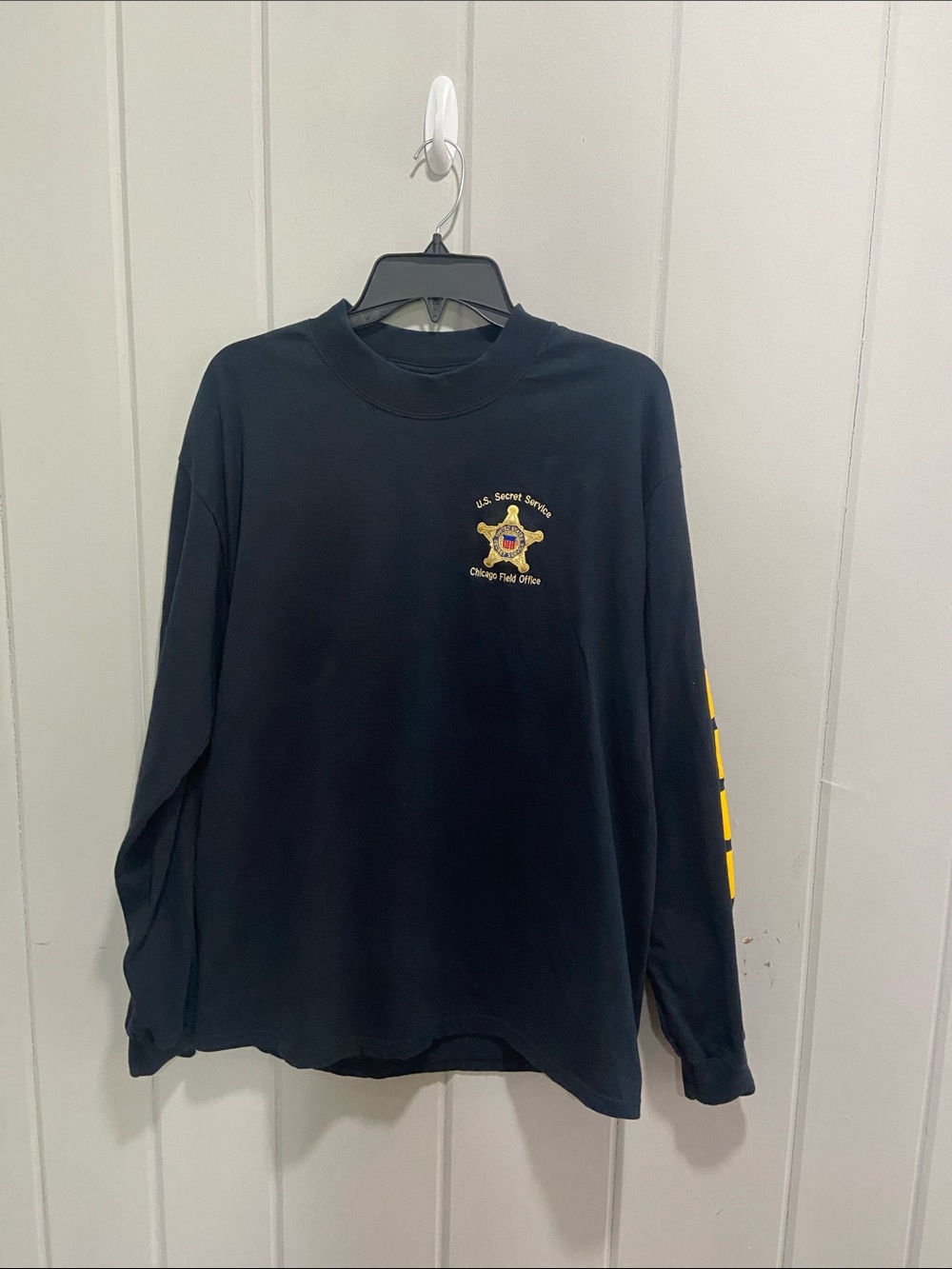 US Secret Service Long Sleeve Tee by Port & Company Men's L